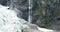 Jostedalsbreen National Park, Norway. Close Up View Of Melting Ice And Snow, Small Waterfall On Boyabreen Glacier In