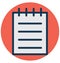 Jotter, notebook Isolated Vector Icon that can easily Modify or edit