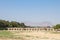 Joui Bridge, over the dry river Zayande, during a sunny afternoon. Also known as Joubi or Choobi bridge