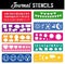 Journal Stencils, collection of ten