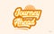 journey ahead orange color word text logo icon