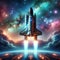 Journey Beyond Earth: Futuristic Space Shuttle Launch