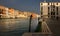 Journey through the Grand Canal. The streets of Venice. Italy.