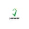 Journey letter j logo concept nature