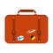 Journey suitcase travel bag vector.