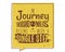 The Journey of a Thousand Miles Inspiring Creative Motivation Quote. Vector Typography Banner Design Concept. Vintage