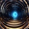 Journey to the Cosmic Vortex: A Tunnel Through Time and Space