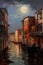 journey to Venice with this canvas painting, capturing the timeless allure of the city\\\'s waterways and architecture.