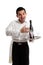 Jovial waiter or bartender