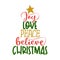 Joy Love Peace Believe Christmas - Calligraphy phrase.