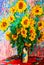 The Joy of painting Sunflowers