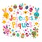 Joyeuses Paques Happy Easter in French greeting card