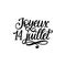 Joyeux 14 Juillet, hand lettering. Phrase translated from french Happy 14th July. Bastille Day design concept.