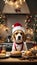 Joyful Barks and Bites: Beagle Chef Prepares a Christmas Dinner Wonderland