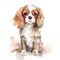 The Joyful Cavalier: Playtime with Your King Charles Spaniel AI Generated