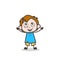Joyful Laughing Little Kid Face - Cute Cartoon Kid Vector