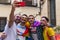 Joyful LGBTQ Friends Capture Colorful Pride in a Selfie Moment