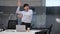 Joyful Man Dancing in the Office