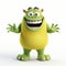 Joyful And Optimistic Monster From Monsters University 3d Character