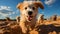 Joyful Puppy Playtime Cute Puppies Having Fun in Lively Interaction, Generative Ai