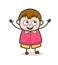 Joyful Small Boy Expression - Cute Cartoon Fat Kid Illustration