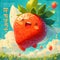 Joyful Strawberry: A Fresh Take on Fruit Personification