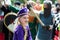 Joyful Young Princess: Smiling in a Blue Medieval Costume