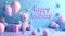 Joyous celebration: a heartfelt and adorable happy birthday greeting card specially designed for a beloved baby, filled