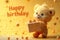 Joyous celebration: a heartfelt and adorable happy birthday greeting card specially designed for a beloved baby, filled