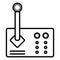 Joystick flat icon