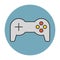 Joystick flat line icon