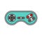 Joystick isolated. Retro Gamepad. VideoGame Controller old