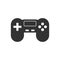 Joystick sign icon in flat style. Gamepad vector illustration on white isolated background. Gaming console controller business