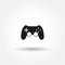 Joystick simple icon. gamepad isolated vector icon