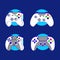 Joysticks Vector With Various Colors