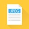 Jpeg file, jpeg file icon.