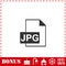 JPEG icon flat