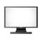 Jpeg illustration of thin blank display or monitor computer isolated on a white background