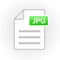 JPG icon isolated. File format. Vector