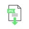 JPG vector icon. Download file
