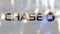 JPMorgan Chase Bank logo on a glass against blurred crowd on the steet. Editorial 3D rendering