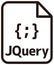 JQuery icon | Major programming language vector icon illustration