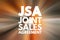 JSA - Joint Sales Agreement acronym