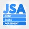 JSA - Joint Sales Agreement acronym, business concept background