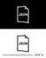 json file format icon template