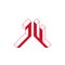 JU - logo or 2-letter code. Isometric 3d font for design. Letter J and U - Monogram or logotype. Three-dimension original letters