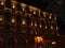 Juan les Pins, France: The front party of Belles Rives hotel in the night illumination from boulevard Edouar Bod