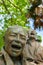 Juan MuÃ±ozâ€™s sculpture statue \\\'Thirteen laughing at each other\\\',Jardim da Cordoaria