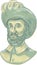 Juan Sebastian Elcano Bust Drawing