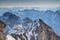 Jubilaumsgrat ridge with jagged Wetterstein / Karwendel ranges